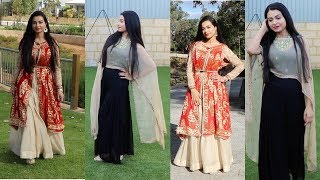 DIYHow to wear Dupatta as Jacket  stylish Jacket  Long Cape  Old Dupatta Reuse [upl. by Esela]