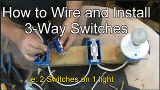 How to Wire and Install 3way Switches [upl. by Dore]