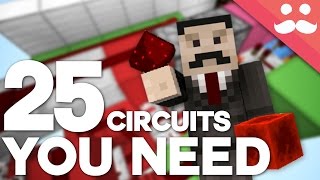 25 Minecraft Redstone Circuits YOU SHOULD KNOW [upl. by Atima]