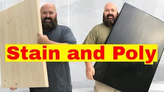 How to Finish Wood With Stain and Polyurethane [upl. by Elocim]