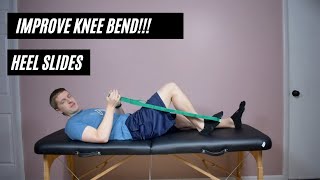 Improve Knee Bend  Heel Slides [upl. by Aihseya]