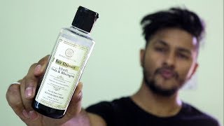 Best Shampoo for Dandruff  KHADI NATURAL AMLA amp BHRINGRAJ CLEANSER REVIEW [upl. by Ayikur]