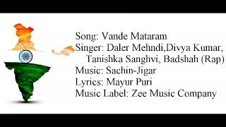 quotVANDE MATARAMquot Full Song With Lyrics ▪ Daler Mehndi Badshah ▪ SachinJigar ▪ ABCD 2 [upl. by Haskel]