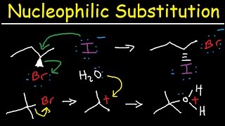 Nucleophilic Substitution Reactions  SN1 and SN2 Mechanism Organic Chemistry [upl. by Reviel]