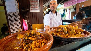 MARRAKESH STREET FOOD  Kebab BBQ  Moroccan Fine Dining CRAZY Halal Food in Morocco [upl. by Ahsaeym]