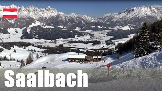 Skiing in Saalbach  one of the largest ski area in Austria [upl. by Zita198]