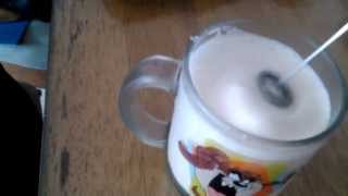 Aerolatte Review Frothing Cold Milk In Under 1 Minute [upl. by Mcquoid]