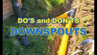 The Dos and Donts of Downspouts [upl. by Ahsinak895]