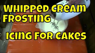 How to Make Whipped Cream FROSTING Icing Real Time  Chox Decorates 18 [upl. by Chloras]