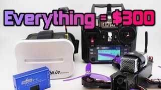 How to get FPV DRONE RACING for under 300 Parts Full setup [upl. by Eirolav443]