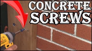 How To Screw A Board To Brick With Concrete Screws [upl. by Luar]