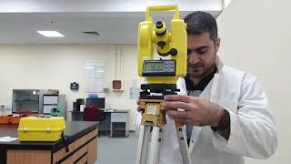 digital theodolite part2setup [upl. by Acnalb]