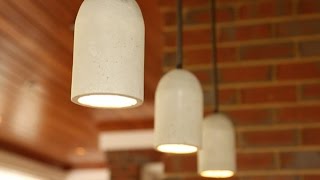 DIY Concrete Pendant Lights [upl. by Natividad]