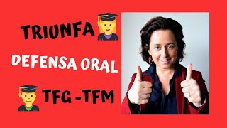 CONSEJOS para la DEFENSA del TFG TFM [upl. by Wait]