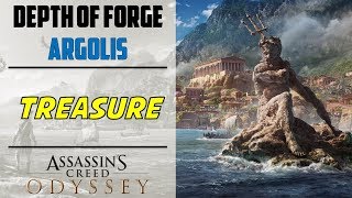 Depth of the forge  Treasure Location  Foundry of Hephaistos  AC ODYSSEY [upl. by Menedez13]