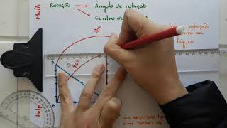Transformações Geométricas  Rotação [upl. by Yeldahc]
