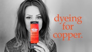 Dyeing for LOreal HiColor HiLights in COPPER [upl. by Atinrehs]