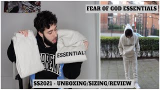 FEAR OF GOD ESSENTIALS REVIEW  SIZING GUIDE 2021 [upl. by Rabbi]