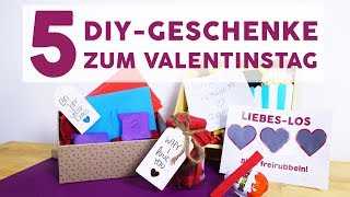 5 DIYGeschenke zum Valentinstag [upl. by Wolford]