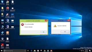 how to fix Access is Denied Error in windows 10 [upl. by Niala]