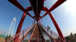 Silver Bullet Roller Coaster POV Knotts Berry Farm [upl. by Tobey]