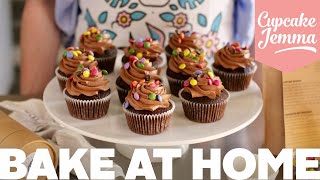 Bake At Home  Chocolate Cupcake Recipe amp Tutorial  Cupcake Jemma [upl. by Amo724]