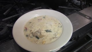 Classic Chicken Poblano Corn Chowder [upl. by Nerro]