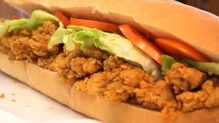 Oyster Po Boy Sandwhich Recipe  Fishermans Market [upl. by Ernie26]