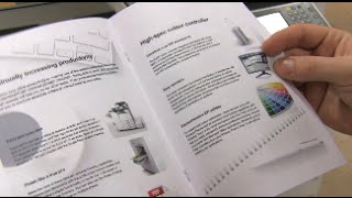 Training  How to print a booklet using a Ricoh printer  Ricoh Wiki [upl. by Eerpud]