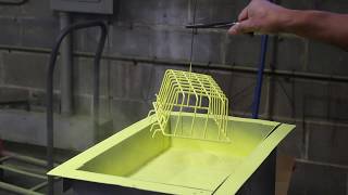 See the Fluidized Bed Powder Coating Process [upl. by Ecreip]