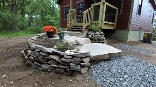 Setting bluestone steps [upl. by Carpenter]