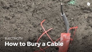 How to Bury a Cable  Electricity [upl. by Morissa]