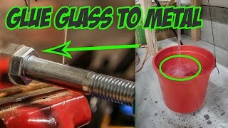 How to glue GLASS to METAL And have it STICK [upl. by Amadeus]