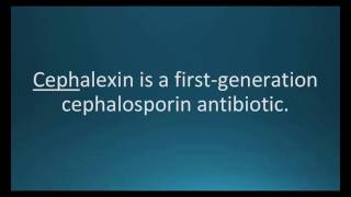 How to pronounce cephalexin Keflex Memorizing Pharmacology Flashcard [upl. by Lenoil]