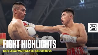 FIGHT HIGHLIGHTS  Julio Cesar Martinez vs Joel Cordova [upl. by Ecallaw909]