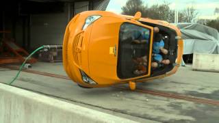 ADAC  Rollover crash test of compact convertibles [upl. by Orpah]