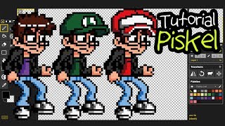 Tutorial  PISKEL  Sprites y animaciones en pixel art [upl. by Alenairam]