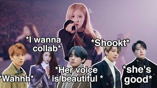 Kpop idols being vs Rosés vocals [upl. by Liddy]