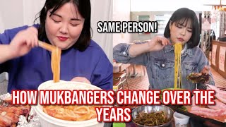 how mukbangers CHANGE over the years [upl. by Surtemed]