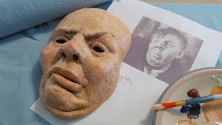 Paper Mache Halloween Portrait Mask [upl. by Qifar438]