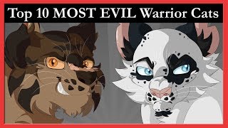 Top 10 MOST EVIL Warrior Cats Characters [upl. by Bolling552]