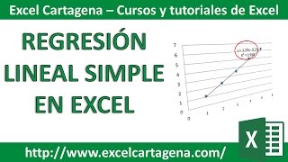 Regresión Lineal simple en Excel [upl. by Burd580]