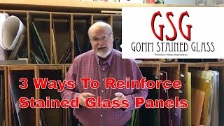 3 ways to Reinforce Stained Glass Panel using copper V141 [upl. by Zaob]