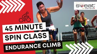 45 Minute Spin® Class FAT BURNING Indoor Cycling CLIMB Workout  Get Fit Fast [upl. by Tunnell950]