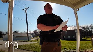 Officer Finds PreRecorded Message Funny  RingTV [upl. by Ailemaj777]