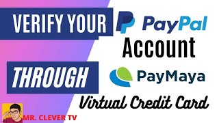 Verify Paypal account using Paymaya virtual credit card easy step 👍👍👍 [upl. by Fritts]