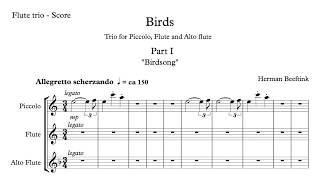 Herman Beeftink  quotBirdsquot Flute Trio Complete [upl. by Katusha410]