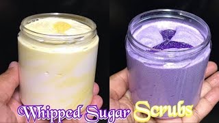 DIY Creamy Whipped Sugar Scrub  HOW TO MAKE SUGAR SCRUB [upl. by Nnylaehs242]