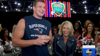 Rob Gronkowski Interview on Super Bowl 51  GMA [upl. by Arymat]